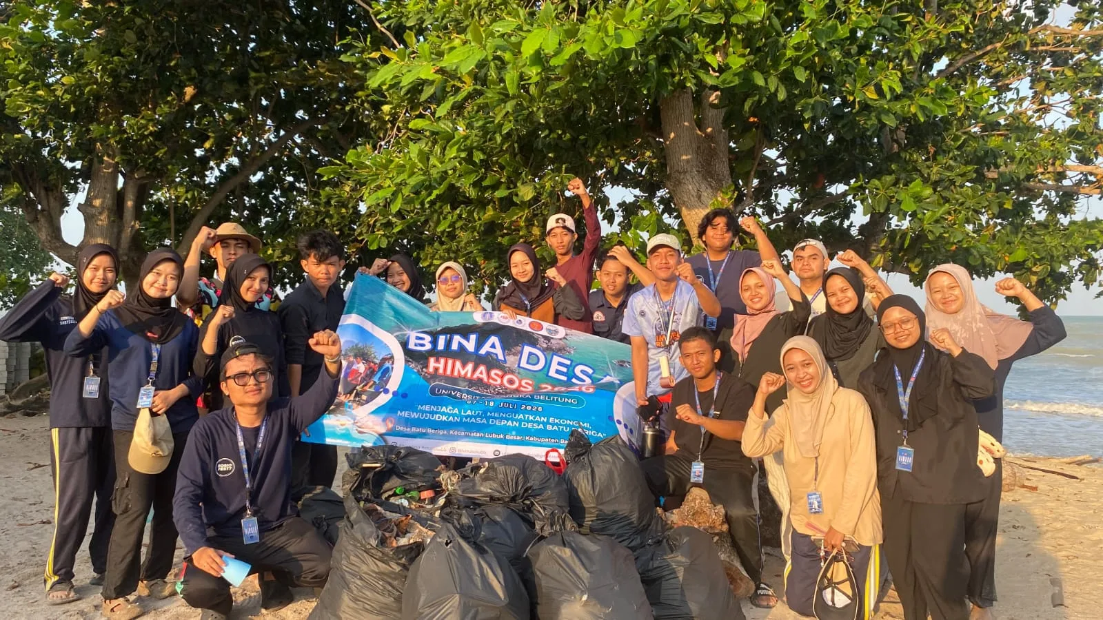 Bina Desa HIMASOS 2026 Gelar Kegiatan Cipantai sebagai Bentuk Kepedulian terhadap Lingkungan Pantai Desa Batu Beriga